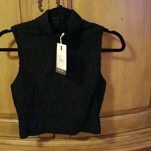 C/Meo collective Black sleeveless shirt